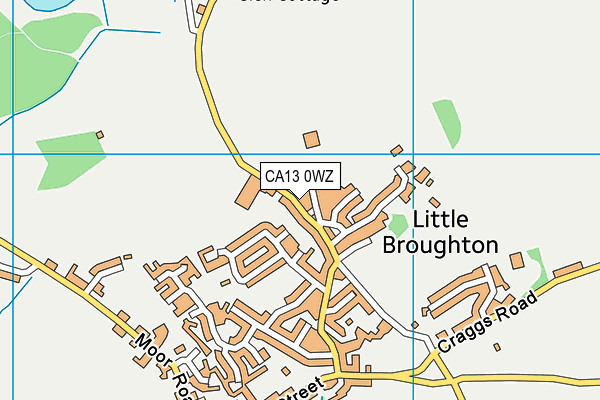 CA13 0WZ map - OS VectorMap District (Ordnance Survey) CA13 0WZ map - OS VectorMap District (Ordnance Survey)