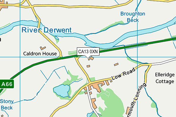 CA13 0XN map - OS VectorMap District (Ordnance Survey) CA13 0XN map - OS VectorMap District (Ordnance Survey)