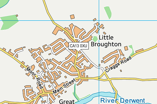 CA13 0XU map - OS VectorMap District (Ordnance Survey) CA13 0XU map - OS VectorMap District (Ordnance Survey)