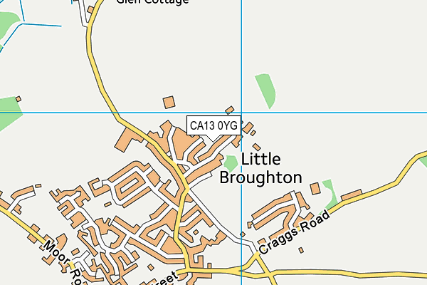 CA13 0YG map - OS VectorMap District (Ordnance Survey) CA13 0YG map - OS VectorMap District (Ordnance Survey)