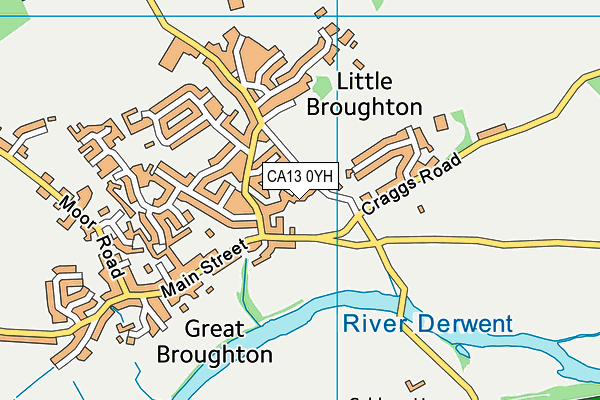 CA13 0YH map - OS VectorMap District (Ordnance Survey) CA13 0YH map - OS VectorMap District (Ordnance Survey)