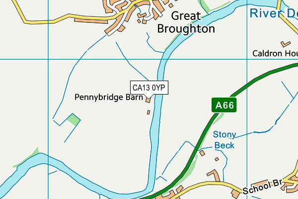 CA13 0YP map - OS VectorMap District (Ordnance Survey) CA13 0YP map - OS VectorMap District (Ordnance Survey)