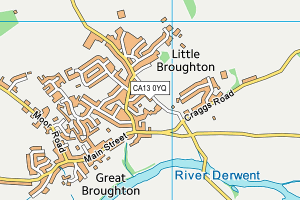 CA13 0YQ map - OS VectorMap District (Ordnance Survey) CA13 0YQ map - OS VectorMap District (Ordnance Survey)