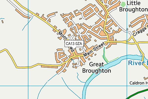 CA13 0ZA map - OS VectorMap District (Ordnance Survey) CA13 0ZA map - OS VectorMap District (Ordnance Survey)
