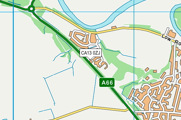 CA13 0ZJ map - OS VectorMap District (Ordnance Survey) CA13 0ZJ map - OS VectorMap District (Ordnance Survey)