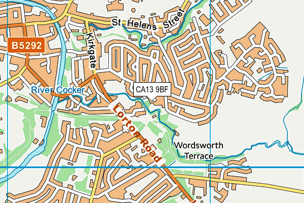 CA13 9BF map - OS VectorMap District (Ordnance Survey) CA13 9BF map - OS VectorMap District (Ordnance Survey)