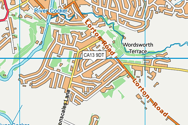 CA13 9DT map - OS VectorMap District (Ordnance Survey) CA13 9DT map - OS VectorMap District (Ordnance Survey)