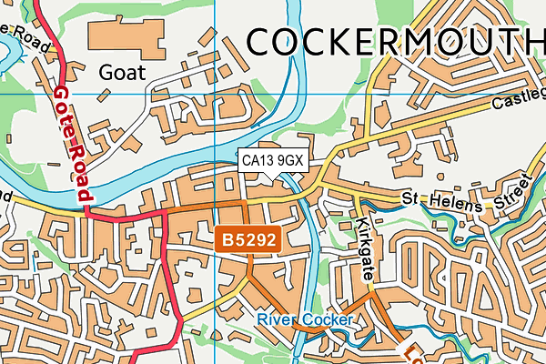 CA13 9GX map - OS VectorMap District (Ordnance Survey) CA13 9GX map - OS VectorMap District (Ordnance Survey)