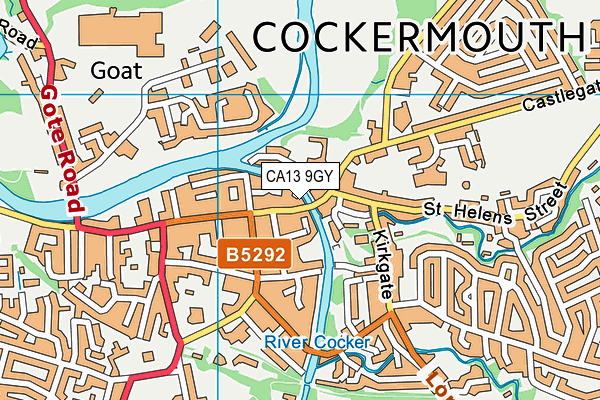 CA13 9GY map - OS VectorMap District (Ordnance Survey) CA13 9GY map - OS VectorMap District (Ordnance Survey)