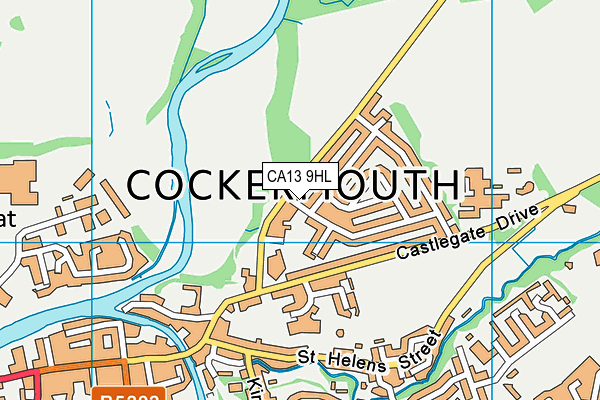 CA13 9HL map - OS VectorMap District (Ordnance Survey) CA13 9HL map - OS VectorMap District (Ordnance Survey)