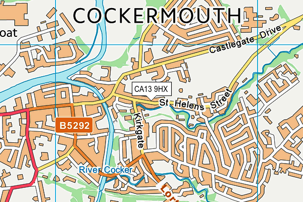 CA13 9HX map - OS VectorMap District (Ordnance Survey)