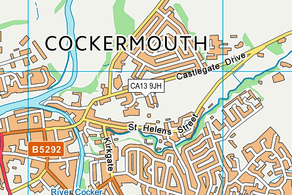 CA13 9JH map - OS VectorMap District (Ordnance Survey) CA13 9JH map - OS VectorMap District (Ordnance Survey)