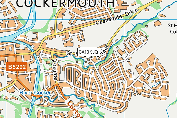 CA13 9JQ map - OS VectorMap District (Ordnance Survey) CA13 9JQ map - OS VectorMap District (Ordnance Survey)