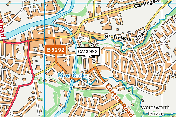 CA13 9NX map - OS VectorMap District (Ordnance Survey) CA13 9NX map - OS VectorMap District (Ordnance Survey)