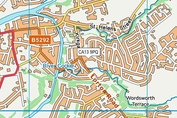 CA13 9PQ map - OS VectorMap District (Ordnance Survey) CA13 9PQ map - OS VectorMap District (Ordnance Survey)