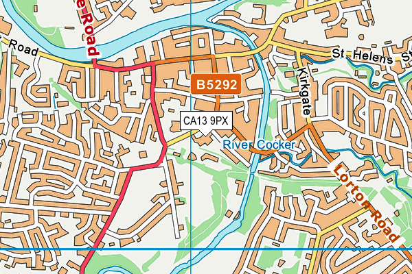 CA13 9PX map - OS VectorMap District (Ordnance Survey) CA13 9PX map - OS VectorMap District (Ordnance Survey)
