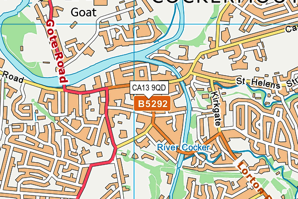CA13 9QD map - OS VectorMap District (Ordnance Survey) CA13 9QD map - OS VectorMap District (Ordnance Survey)