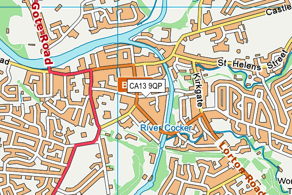 CA13 9QP map - OS VectorMap District (Ordnance Survey) CA13 9QP map - OS VectorMap District (Ordnance Survey)