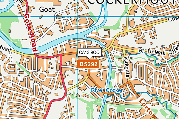 CA13 9QQ map - OS VectorMap District (Ordnance Survey) CA13 9QQ map - OS VectorMap District (Ordnance Survey)