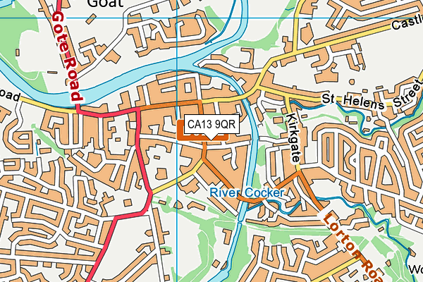 CA13 9QR map - OS VectorMap District (Ordnance Survey) CA13 9QR map - OS VectorMap District (Ordnance Survey)