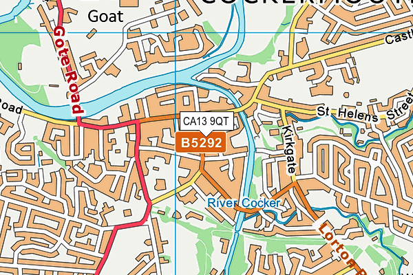 CA13 9QT map - OS VectorMap District (Ordnance Survey) CA13 9QT map - OS VectorMap District (Ordnance Survey)