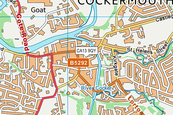 CA13 9QY map - OS VectorMap District (Ordnance Survey) CA13 9QY map - OS VectorMap District (Ordnance Survey)