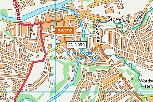 CA13 9RQ map - OS VectorMap District (Ordnance Survey) CA13 9RQ map - OS VectorMap District (Ordnance Survey)