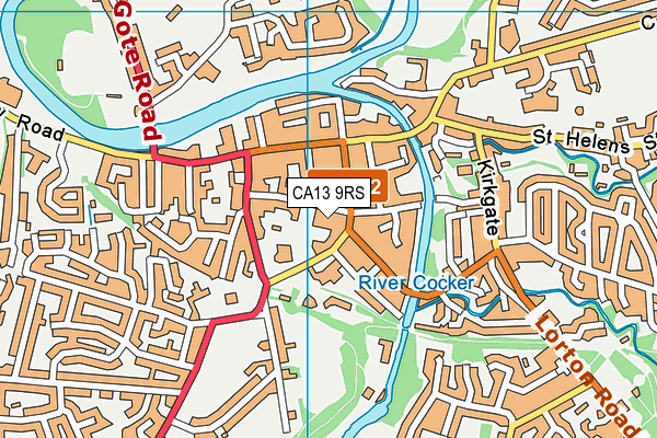 CA13 9RS map - OS VectorMap District (Ordnance Survey) CA13 9RS map - OS VectorMap District (Ordnance Survey)
