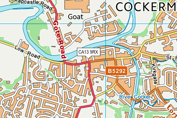 CA13 9RX map - OS VectorMap District (Ordnance Survey) CA13 9RX map - OS VectorMap District (Ordnance Survey)