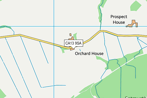 CA13 9SA map - OS VectorMap District (Ordnance Survey) CA13 9SA map - OS VectorMap District (Ordnance Survey)