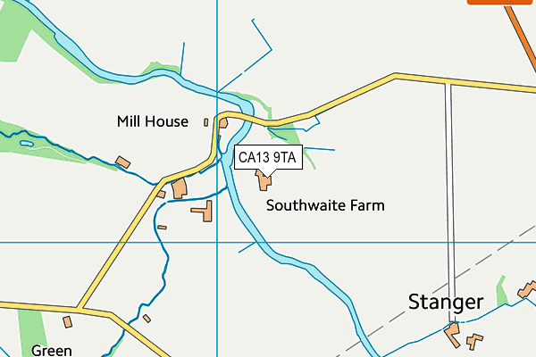 CA13 9TA map - OS VectorMap District (Ordnance Survey)