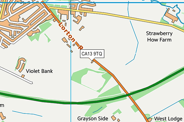CA13 9TQ map - OS VectorMap District (Ordnance Survey)