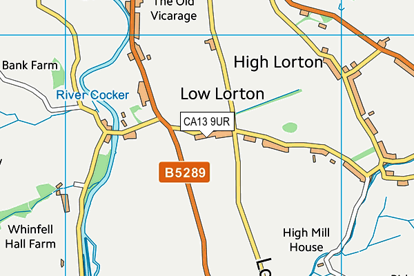 CA13 9UR map - OS VectorMap District (Ordnance Survey) CA13 9UR map - OS VectorMap District (Ordnance Survey)