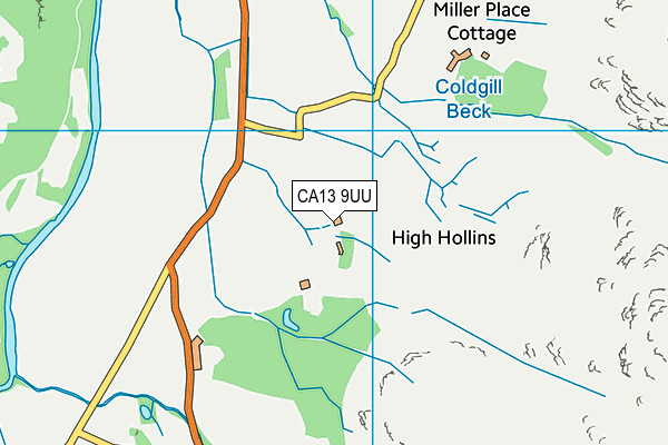 CA13 9UU map - OS VectorMap District (Ordnance Survey) CA13 9UU map - OS VectorMap District (Ordnance Survey)