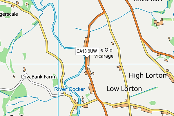 CA13 9UW map - OS VectorMap District (Ordnance Survey) CA13 9UW map - OS VectorMap District (Ordnance Survey)