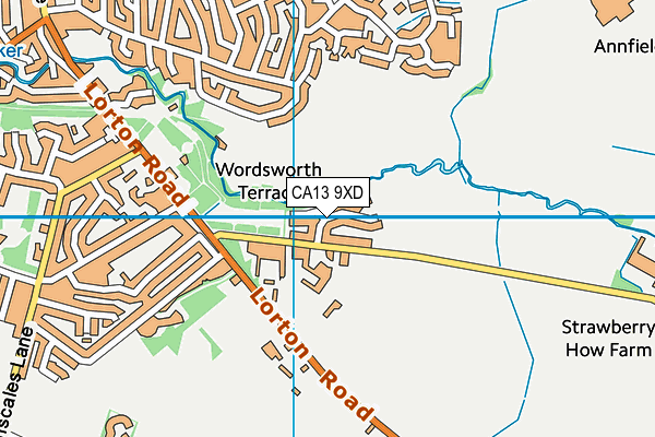 CA13 9XD map - OS VectorMap District (Ordnance Survey) CA13 9XD map - OS VectorMap District (Ordnance Survey)