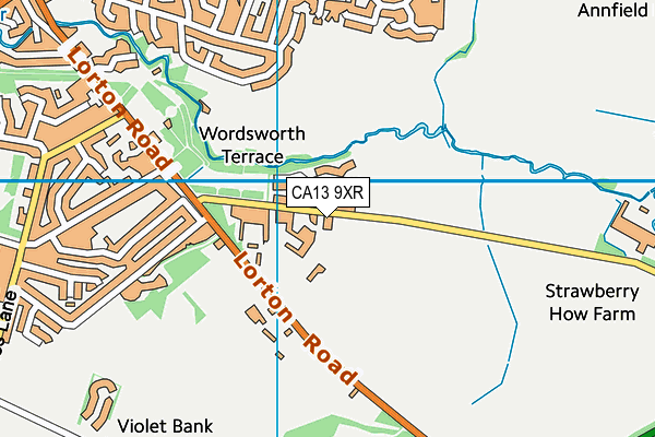 CA13 9XR map - OS VectorMap District (Ordnance Survey) CA13 9XR map - OS VectorMap District (Ordnance Survey)