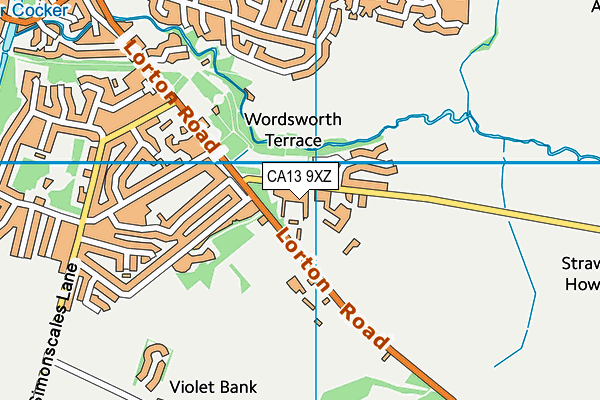 CA13 9XZ map - OS VectorMap District (Ordnance Survey) CA13 9XZ map - OS VectorMap District (Ordnance Survey)