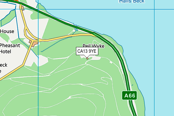 CA13 9YE map - OS VectorMap District (Ordnance Survey) CA13 9YE map - OS VectorMap District (Ordnance Survey)