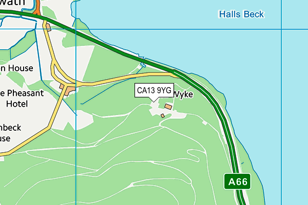 CA13 9YG map - OS VectorMap District (Ordnance Survey) CA13 9YG map - OS VectorMap District (Ordnance Survey)