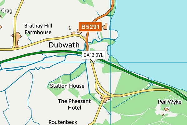 CA13 9YL map - OS VectorMap District (Ordnance Survey)