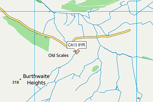 CA13 9YR map - OS VectorMap District (Ordnance Survey) CA13 9YR map - OS VectorMap District (Ordnance Survey)