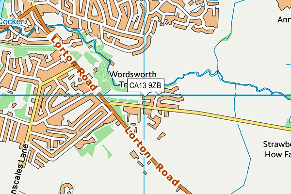 CA13 9ZB map - OS VectorMap District (Ordnance Survey) CA13 9ZB map - OS VectorMap District (Ordnance Survey)