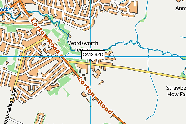 CA13 9ZD map - OS VectorMap District (Ordnance Survey) CA13 9ZD map - OS VectorMap District (Ordnance Survey)
