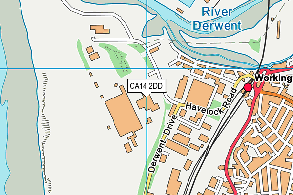 CA14 2DD map - OS VectorMap District (Ordnance Survey) CA14 2DD map - OS VectorMap District (Ordnance Survey)
