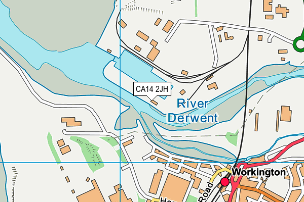 CA14 2JH map - OS VectorMap District (Ordnance Survey) CA14 2JH map - OS VectorMap District (Ordnance Survey)