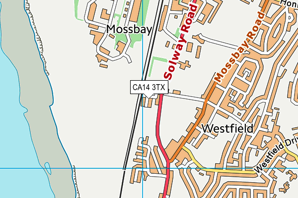 CA14 3TX map - OS VectorMap District (Ordnance Survey) CA14 3TX map - OS VectorMap District (Ordnance Survey)