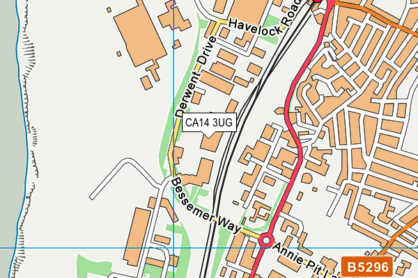 CA14 3UG map - OS VectorMap District (Ordnance Survey) CA14 3UG map - OS VectorMap District (Ordnance Survey)