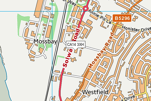 CA14 3XH map - OS VectorMap District (Ordnance Survey) CA14 3XH map - OS VectorMap District (Ordnance Survey)
