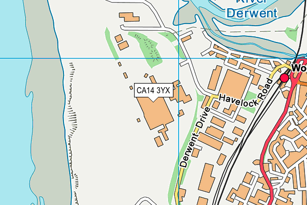 CA14 3YX map - OS VectorMap District (Ordnance Survey) CA14 3YX map - OS VectorMap District (Ordnance Survey)